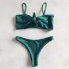 Kadın Mayo Kadınlar Seksi Katı Yay Bikinis Push Up Bikini 2022 Kayış Yastıklı Düşük Bel Mayo Bandaj Kadınlar Brezilya Biquini