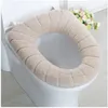 Toalettstolens täcke varm mjuk akryl Tvättbar matta heminredning Komponeringsmatta säte Väska Toalettlocket Toalett Badrum Hem