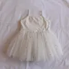 Barns sling klänning sommar baby kjol tjej väst prinsessa net gauze fluffy dance western stil p4307 210622