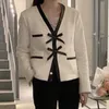 Women's Jackets Women's Korean Women Coat Chic Autumn V-neck Lace PU Leather Stitching Contrast Multi Pocket Design Short