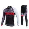 2024 Miloto Gray Team Winter Cycling Jersey Set Bicycle Clothing Breattable Men Thermal Fleece Lång ärmskjorta BIK BIB PANTS B2