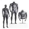 Мужская мышца Черный Манекен Мужчины Полное тело Черная модель Индивидуальные