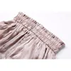 100% Pure Silk Dames Shorts Effen kleuren Hoge taille met zakken in 15 Één maat JN431 210719