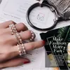 Cluster-Ringe Vintage 14 Karat Gold Zirkonia Winzige Perlen Versprechen Stapelring Viktorianischer Knorpel-Fingerschmuck für Frauen Mädchen