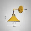 Fashion Colorful Modern Bedside wall lamp edison aisle sconce bedroom Read wall light E27 Living room hallway light fixtures 210724