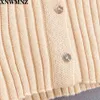 Kobiety Casual Knit Cotton Cardigan Cardigan Featuring A Lapel Collar Długie Rękawy i Front Button Mocowanie 210520