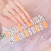22 Tips Lovely Fashion Nail Stickers for Women Girls Holiday Nails Art Full Sticker Decals Sheet