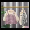 Dresses Clothing Baby Kids Maternity Drop Delivery 2021 Spring Plaid Girl Clothes Girls First Year Babys Birthday Ed As Princess U7No Dxxus
