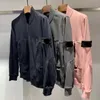 2021 Tasarımcı Erkek Ceketler Taş İlkbahar Sonbahar Ceket Windrunner Moda Kapüşonlu Hoodies Adası Spor Rüzgarlık Casual Fermuar Palto Adam