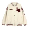 Arrivo monopetto lettera impiombata marchio di abbigliamento bomber da donna sciolto uniforme da baseball cappotto invernale femminile 210922