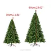 PVC Artificial Christmas Tree with Stand Ornament Adornment Desktop Decoration Shopping Mall Party Supplies J27 21 Drop 211105