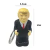 3pcs/Lot Pendant Car Keychain President Key Bag Squeezing Funny Donald Trump Simulation Fake Poop Toy Turd Doll Thing