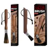 Coffee Grinder Brushes Natural Bristles Walnut Handle With Lanyard Espresso Machine Cleaning Brush Tool For Barista KDJK2104