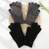 Gants sportifs mode hiver tactile tactile tactile hommes femmes plus velours mitaines chaudes épaisses élastiques