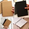 Anteckningar Reeves Retro Spiral Bound Coil Sketch Book Blank Notebook Kraft Sketching Paper