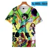 Camiseta de béisbol con estampado 3D para hombre, camisetas de manga corta Unisex, camiseta de verano 2021, camisetas de cuello redondo para hombre de buena calidad 078