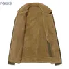 Fgkks men jaqueta casacos inverno militar bomber s masculino jaqueta masculina moda jeans homens casaco 211110