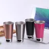 17oz 500ml Beer Tumbler met ingebouwde flesopener Wijnmok Waterbeker Juice Glas Enkele laag 18/8 Roestvrij staal Gestapeld Verpakking Handige Openings veilige drinkware