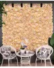 Dekorativa blommor kransar 40 * 60cm konstgjord blomma väggpanel dekor bakgrund bröllopsfest händelse födelsedagscene layout DIY silke dahlia r
