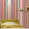 Moderna Färgglada Bold Stripes Non Woven Wallpaper Hotel Engineering Classic 3D Inredning för vardagsrum Sovrum TV Väggrulle