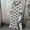 Ethnic Clothing Fashion Lace African Dresses For Women Boubou Robe Femme Dress Dashiki Embroidered Flower Kaftan Nigerian Clothes