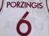Кристапс Порзингис # 6 Латвийская сборная по баскетболу сшитая майка для мужчин и женщин молодежная баскетбольная майка XS-6XL