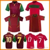 Maillots de football rétro FIGO NANI Classic vintage 2010 2011 1998 1999 2002 2004 HOME RED 98 99 10 11 JERSEY Maillots de FOOTBALL portugais