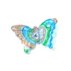 Decorative Objects & Figurines Custom Wholesale Colorful Murano Glass Butterfly Pendant European Style Fashion Necklace Xmas Wedding Party J