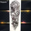 25 Style Black Branch Chain Wheel Temporary Stickers Full Arm Women Waterproof Tattoo Men Legs Shoulder Fake Tatoos Crown