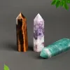 2022 NIEUW 8 ~ 9 cm Lengte Ruwe Gepolijste Quartz Pijler Art Ornamenten Energy Stoden Wand Healing Gemstone Tower Natural Crystal Point