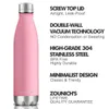 スポーツ水のボトルのためのZounich二重壁絶縁真空フラスコのステンレス鋼の水のボトルサーモス携帯用熱量211013