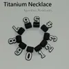 Number Pendant for titanium sports Necklace Charms