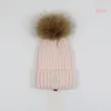 Hats Scarves Sets knitted fur pom hat fashion designer skull cap letters beanie men and women unisex cashmere quality