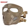 Casques de cyclisme Paintball Skull Skeleton Masque Tactique Full Face avec casque de protection des yeux pour le jeu