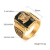 Cluster Rings Liste&Luke Size 7-15# Gold Tone Stainless Steel Colorful Rhinestone 1973 Walton Tigers Signet For Men Male