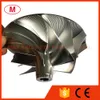 CT26 51.17 / 71.00mm 6 + 6 Bıçaklar Turboşarj Turbo Kütük Kompresör Tekerlek / Alüminyum 2618 / Yarış Kartuşu / Chra / Core Için Freze