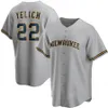 Milwaukee Christian Yelich Baseball Jersey Ryan Braun Lorenzo Cain Keston Hiura Josh Hader Kolten Wong Manny Pina Travis Shaw Orlando Arcia Robin Yount Paul Molitor