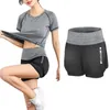 Running Shorts U-S High Waist Seamless Woman Women Fitness Clothing Push Up Hip Gym Sports Letter Print Workout Short Leggings