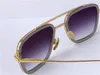 Fyrkantiga ramar solglasögon modedesign man vintage stil uv skyddande utomhusglasögon med c