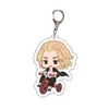 50pc 도쿄 개정자 애니메이션 코스프레 Keychain Manjiro Ken Takemichi Hinata Atsushi Chibi Kawaii 가방 펜던트 팬 컬렉션 소품 Y220225