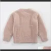 Pullover Sweaters Clothing Baby Maternity Drop Delivery 2021 Girls Children Mink Cashmere Sweater Pullovers Winter Baby Kids Warm Jumper Coat