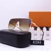 Luxurys Designer-Sonnenbrillen, PC-Sonnenbrillengestell, Outdoor-Lampenschirm, modische klassische Brille, Herren und Damen, neutral, 6 Farben