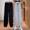 2021 Lente Zomer Nieuwe Wijde Pijpen Joggingbroek Harajuku Joggers Vrouwen Broek Hoge Taille Harembroek Streetwear Koreaanse Casual Broek Q0801