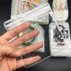 شفافة pvc المجوهرات الحقائب أكياس واضح البلاستيك المضادة للأكسدة البريدي قفل القرط قلادة قلادة سوار تخزين حامل 100 قطع