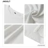 Autunno Nuovi Uomini Coreani T Shirt Casual Manica Lunga 100% Cotone Morbido O-Collo Basic Nero Bianco Giallo Oversize Tee Camicette 5XL 210410