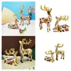 Party Decoration Elk Staty Figurin Dekorativ Table Deer Skulptur Hem Bedside Decors