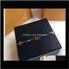 Charm Bracelets Drop Delivery 2021 Luxury Pattern Classic Jewelry High-End Metal Ladies Bracelet Necklace Packing Box With Dust Bag Made In C