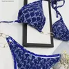 2022 Designer Bikini Sexiga Kvinnor Set Med Brev Sommar L Badkläder För Lady Baddräkt Backless Beachwear S-XL