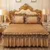 Sheets & Sets Bed Sheet One-piece Cover Skirt Type Crystal Velvet Princess Thickened Valai Lace Case