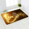 Julmatta Santa Claus Anti-Skid Mattor Hjort Non-Slip Mat Badrum Hem Decal Hallway Room Door Mats Galley Kitchen